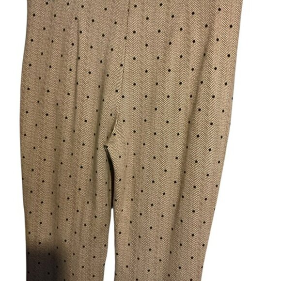Chico's Ladies Pants Brn/Blk Polka Dot SZ=6 Stretch Waist Inseam=27 Rayon Blend - Picture 2 of 4